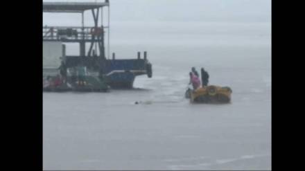 The lives of three were saved thanks to the Ro-Ro ferry and the sailors