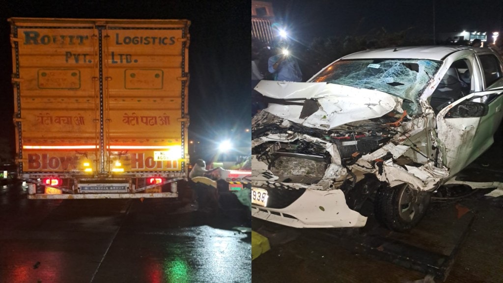 Wardha Black Night Accident lightning strike and car crash death