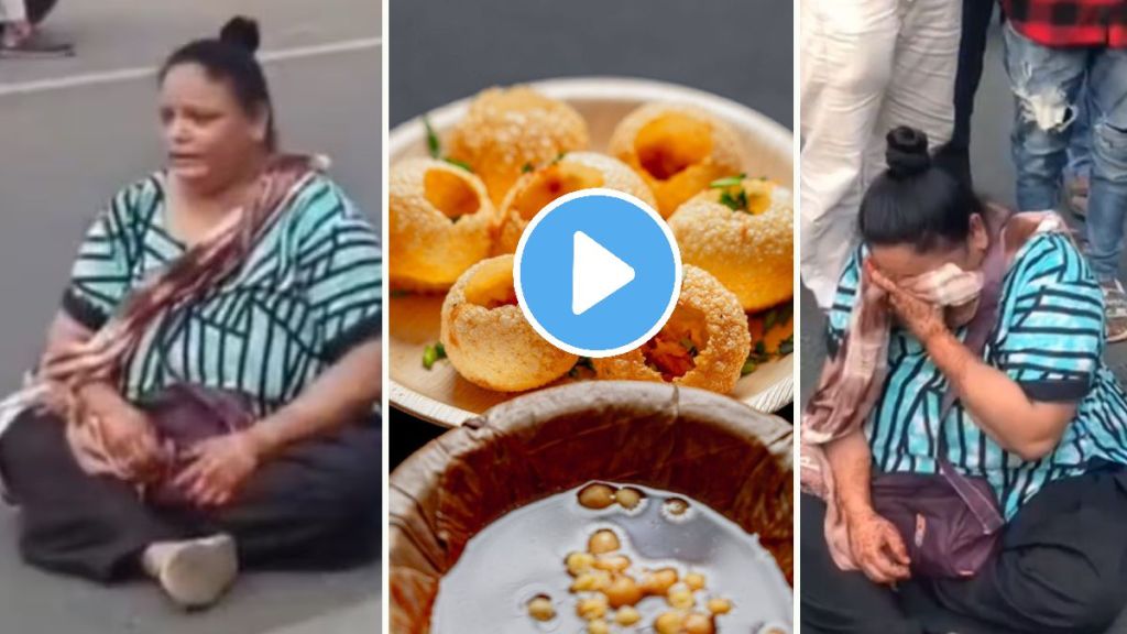 woman protests for pani puri video viral