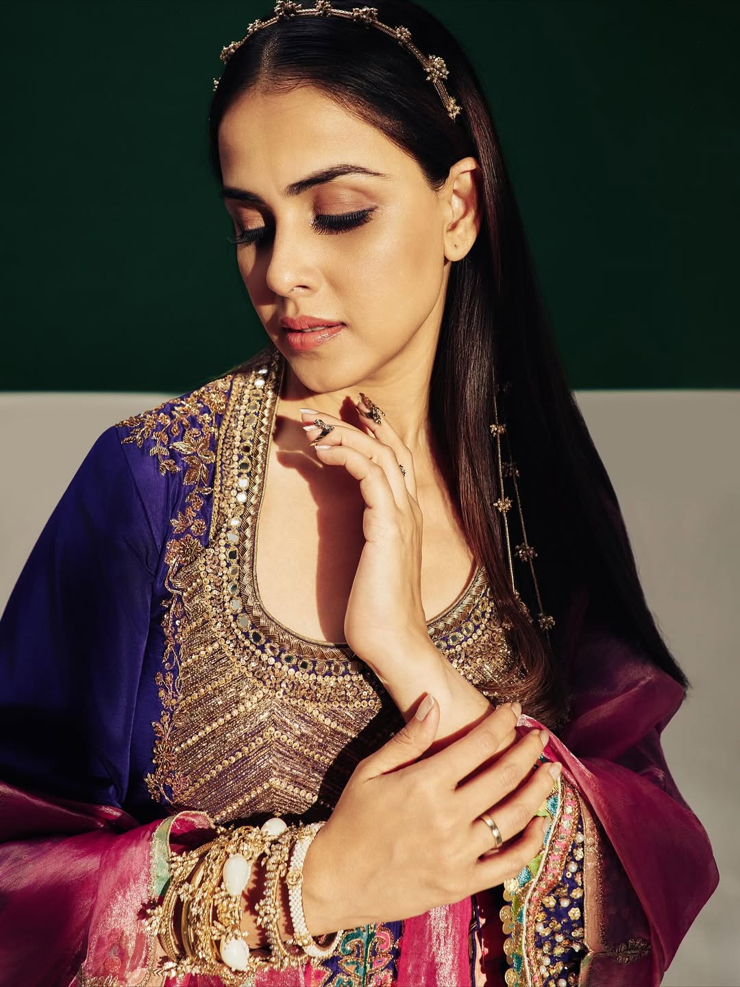 Genelia deshmukh diwali look 