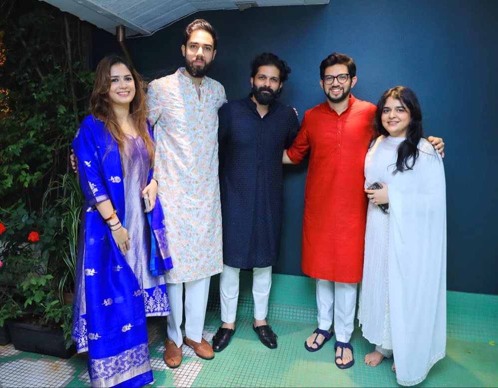 MNS Deepotsav 2025 aditya and amit thackeray