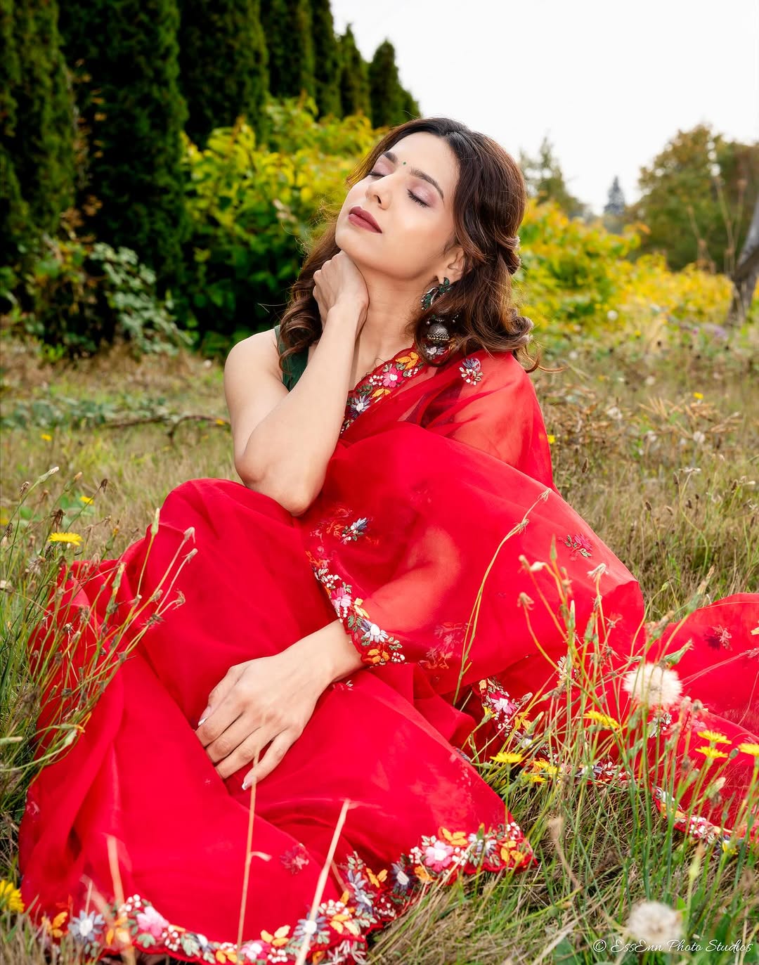 Anagha Atul Bhagre in traditional saree look