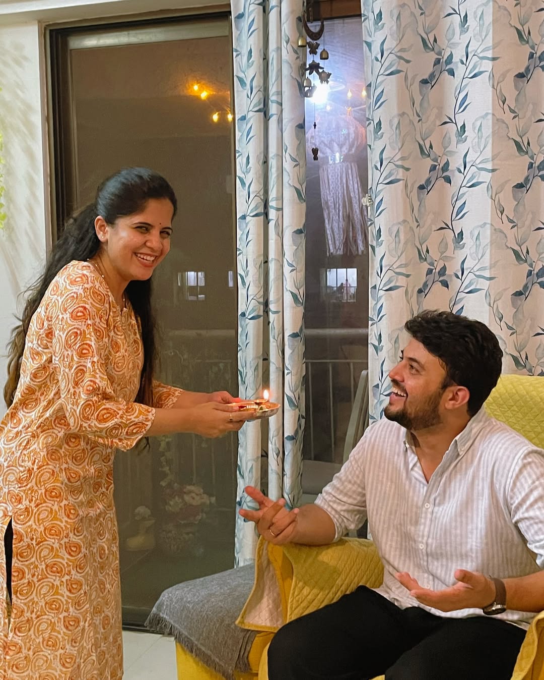 Amruta Deshmukh family celebration