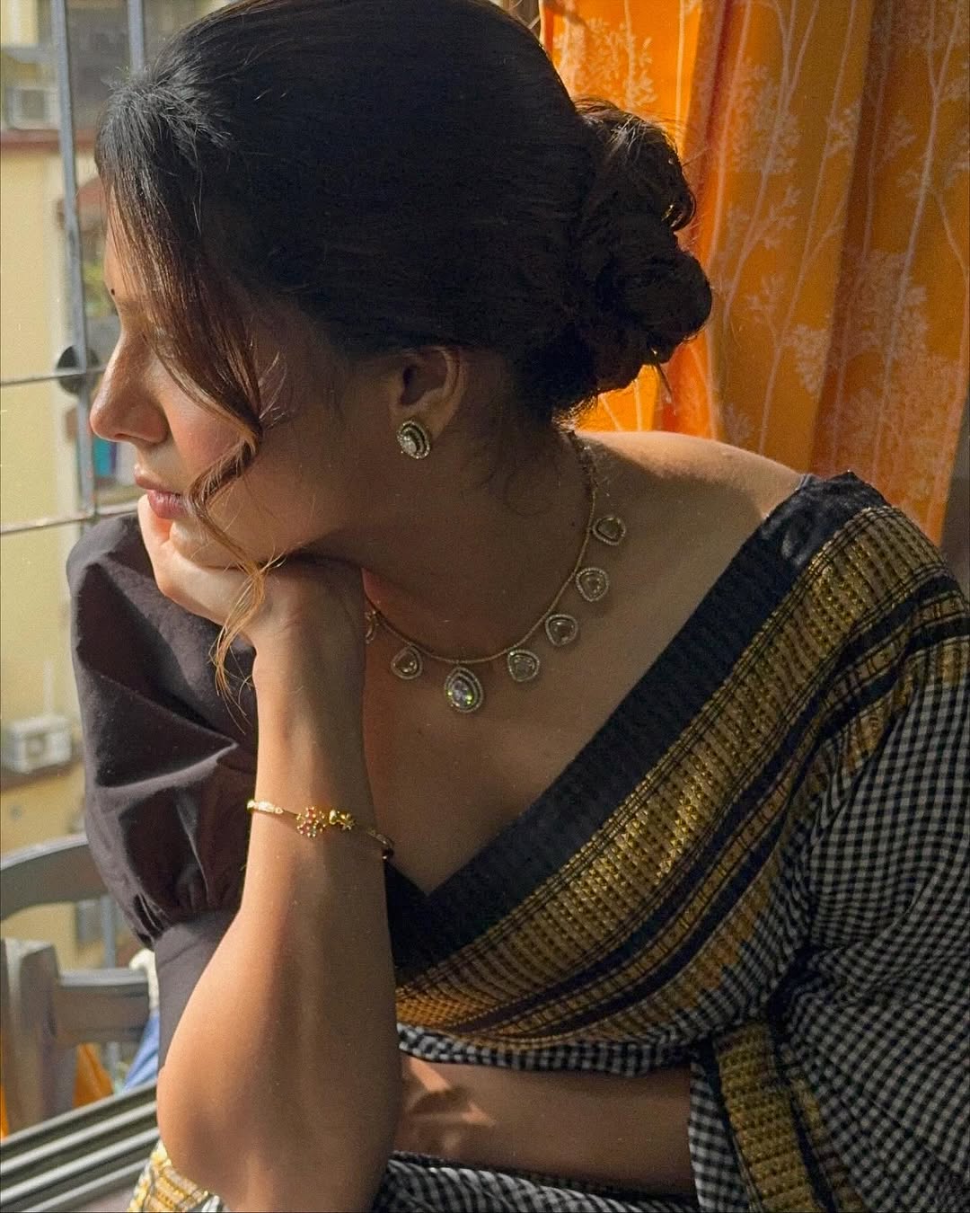 Anagha Atul Bhagre in traditional saree look