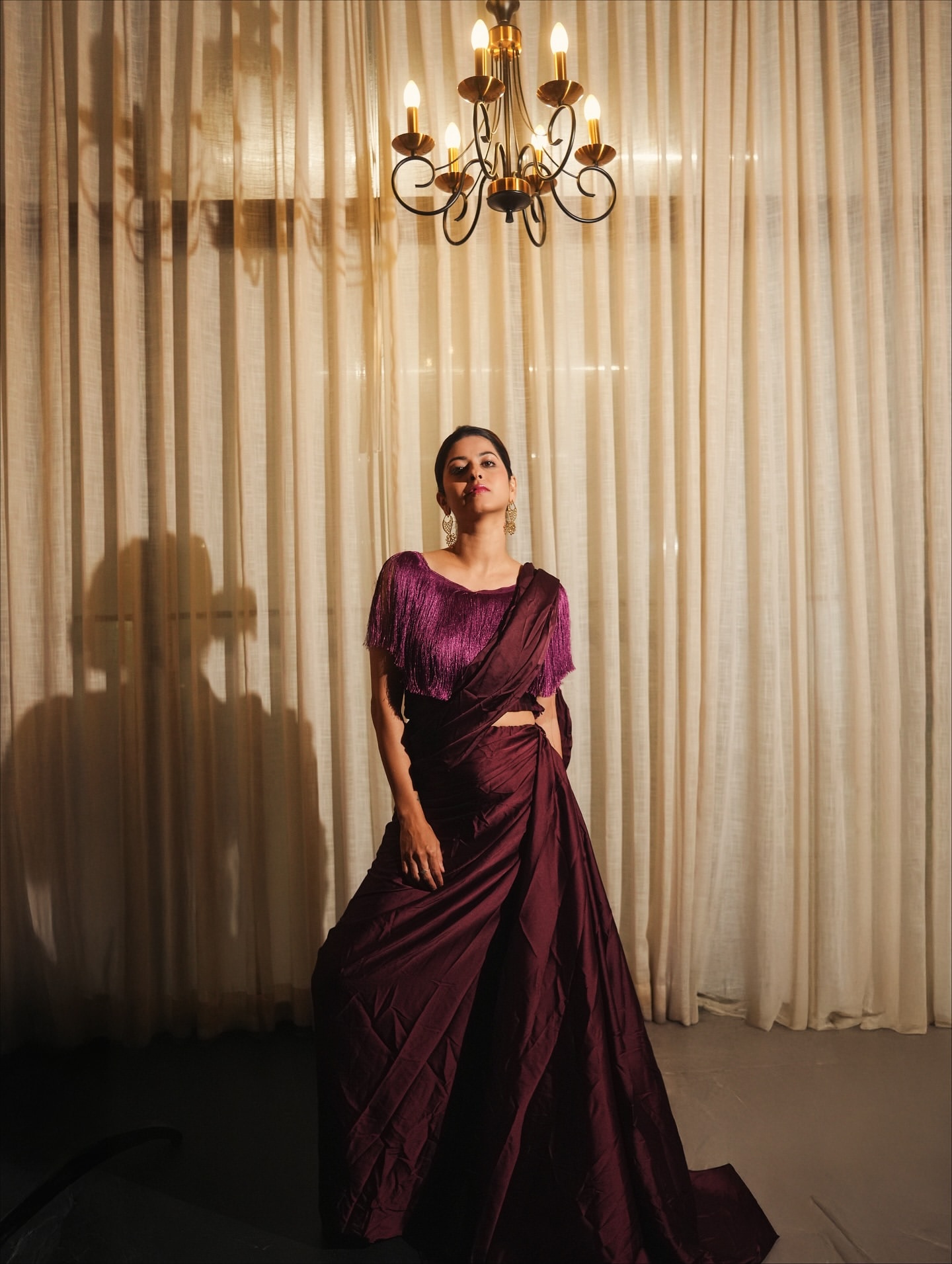 Abhidnya Bhave Designer Saree Look