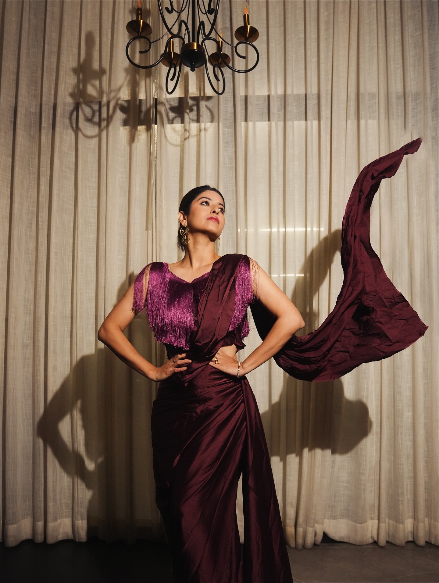 Abhidnya Bhave Designer Saree Look