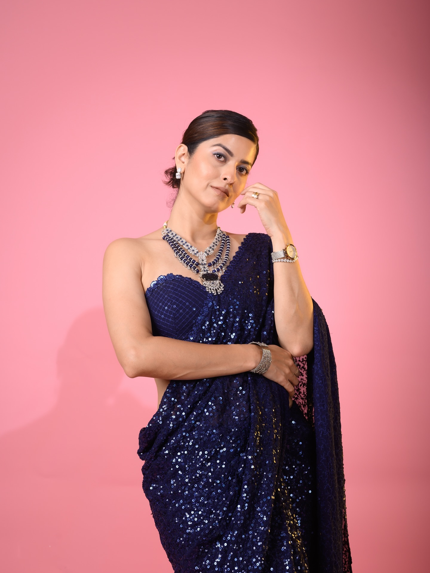 Abhidnya Bhave Designer Saree Look