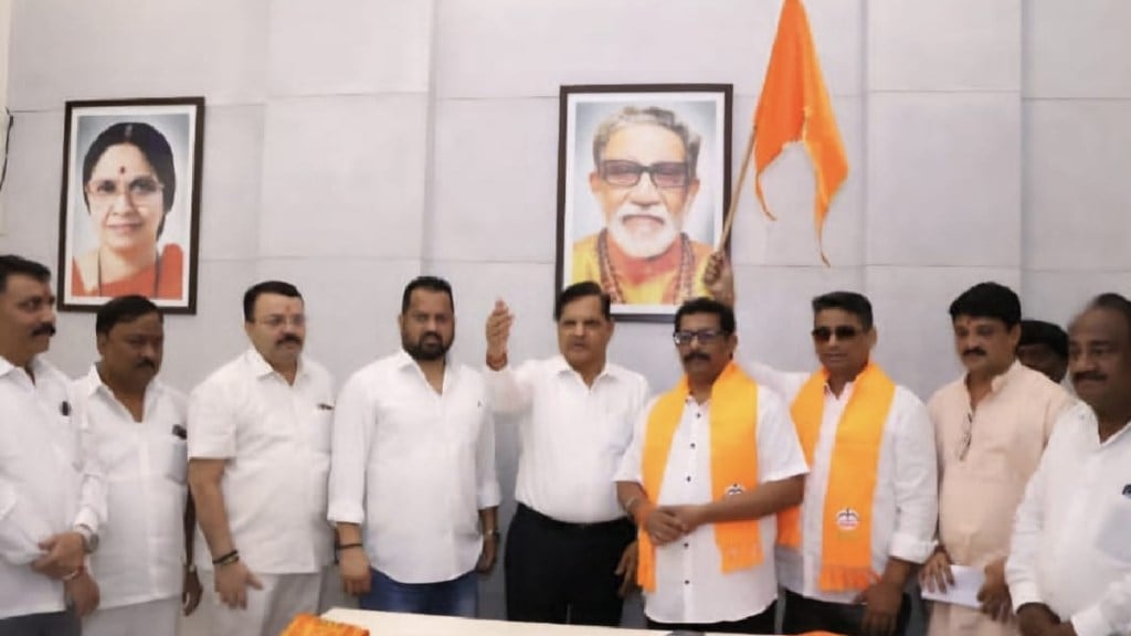 Adv Kaustubh and Mandar More from the UBT group join Shiv Sena navi Mumbai news
