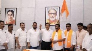 Adv Kaustubh and Mandar More from the UBT group join Shiv Sena navi Mumbai news