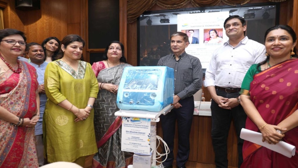 Anuradha Paudwal Suryaoday Foundation Donates Ventilator KEM Hospital NICU bmc Gagrani Praises mumbai Anuradha Paudwal Suryaoday Foundation Donates Ventilator KEM Hospital NICU bmc Gagrani Praises mumbai
