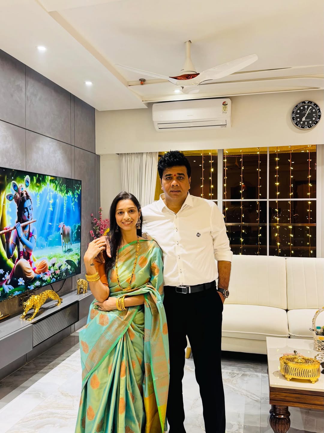Avinash Jadhav Sonali Jadhav Diwali Padwa Home Tour