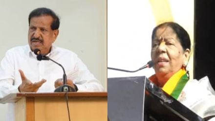 Navi Mumbai BJP leader Manda Mhatre supports merger of villages despite Ganesh Naik warning Navi Mumbai BJP leader Manda Mhatre supports merger of villages despite Ganesh Naik warning