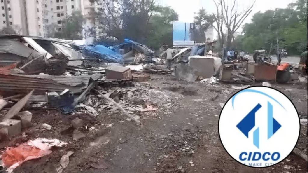 CIDCO takes action against unauthorized constructions in Navi Mumbai CIDCO takes action against unauthorized constructions in Navi Mumbai