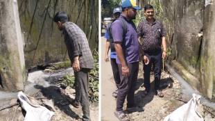 Chemical wastewater from industrial factories in Vasai Virar city is discharged without treatment