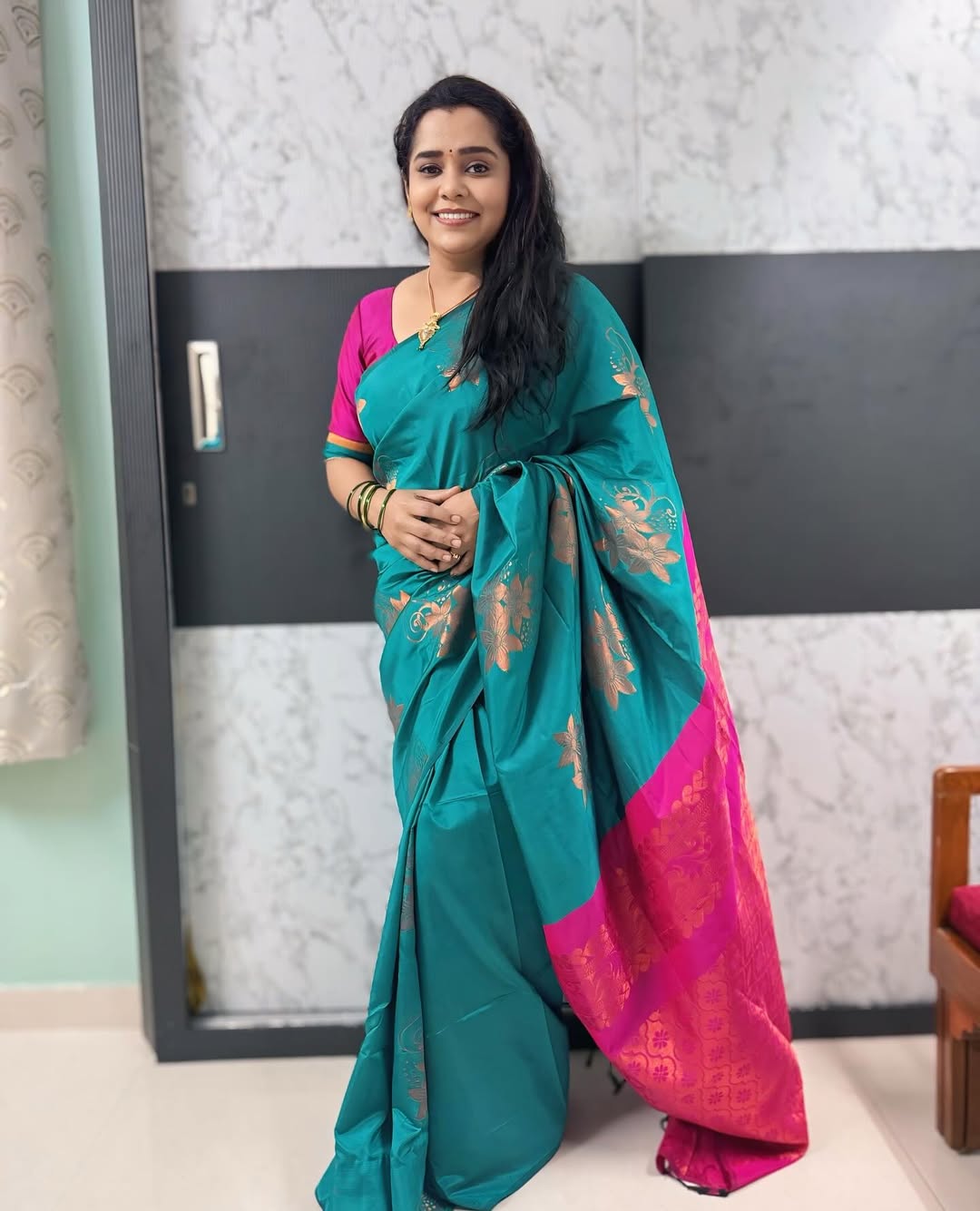Chetana Bhat Saree Look