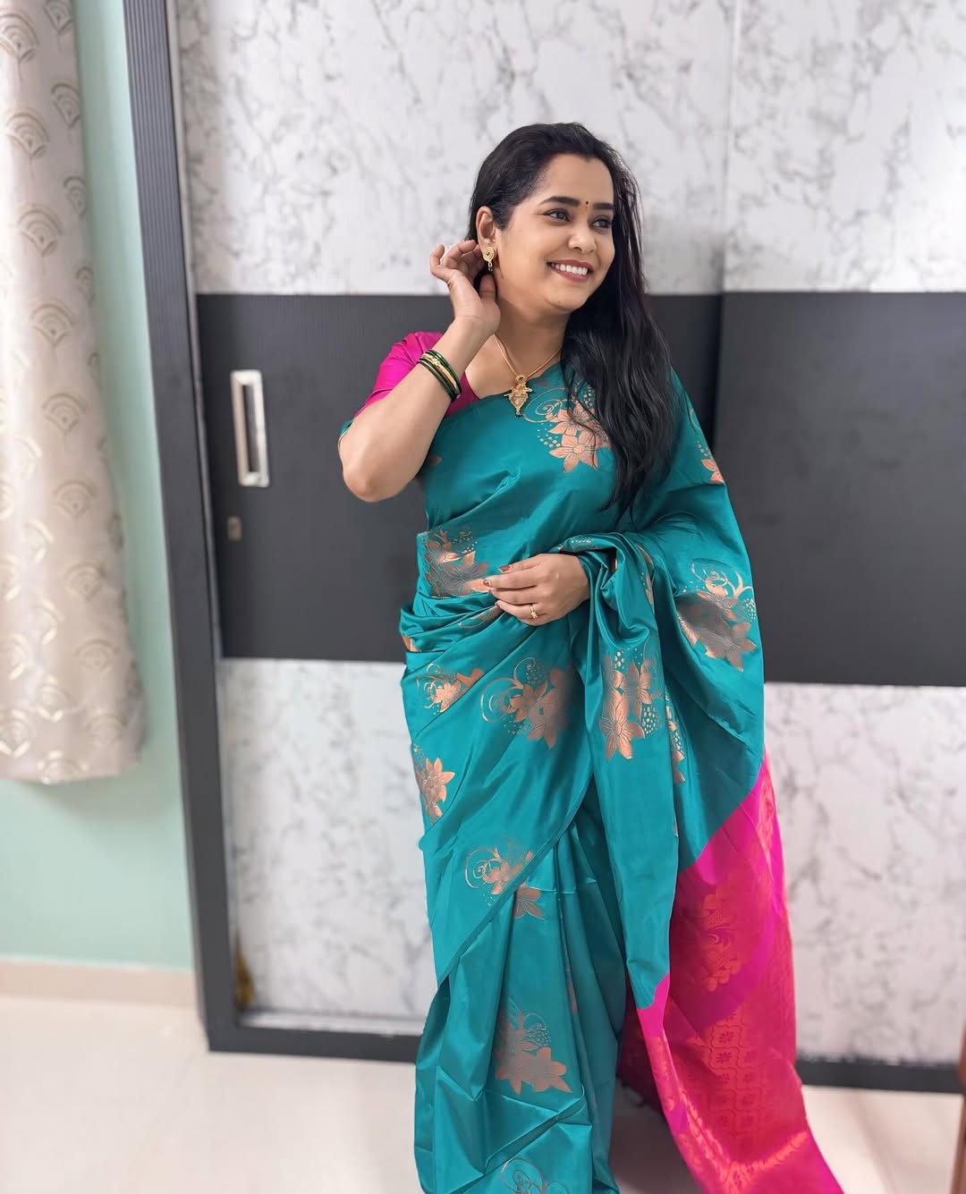 Chetana Bhat Saree Look