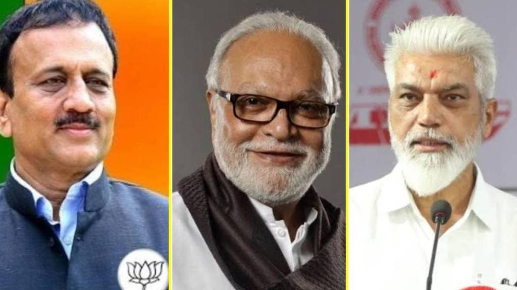 Mahajan-Bhujbal-Bhuse reunites in Nashik Mahajan-Bhujbal-Bhuse reunites in Nashik