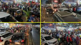 Traffic jam in Nallasopara during the festive season