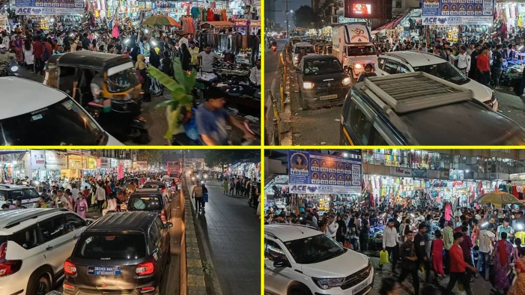 Traffic jam in Nallasopara during the festive season