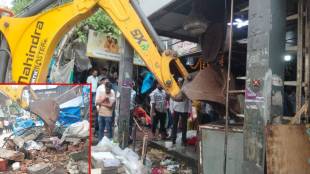 Authorities cracked down on hawkers in Dombivali on a holiday