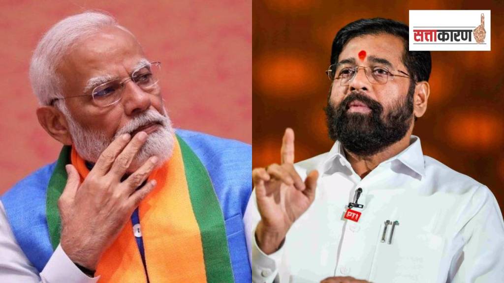 पंतप्रधान नरेंद्र मोदी आणि महाराष्ट्राचे उपमुख्यमंत्री एकनाथ शिंदे (छायाचित्र पीटीआय)