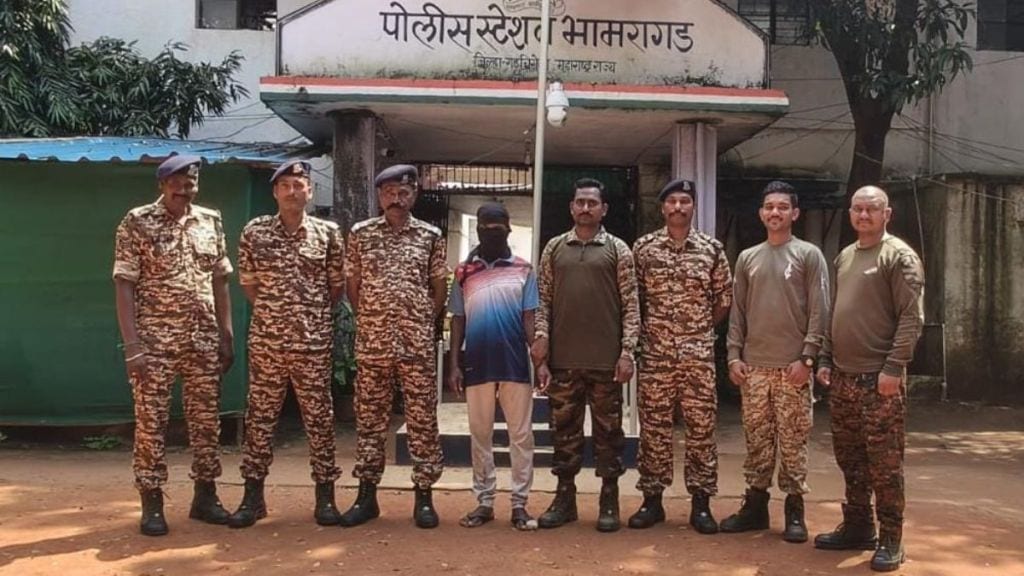 Gadchiroli police CRPF arrest hardcore Naxal supporter during anti-Naxal operation