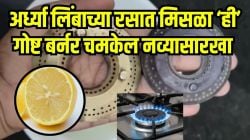 अर्धवट पेटणाऱ्या गॅस बर्नरवर भन्नाट उपाय; अर्ध्या लिंबाच्या रसात ‘ही’ गोष्ट मिसळून पाहा, पैसे व वेळ वाचवणारा Video पाहून थक्क व्हाल