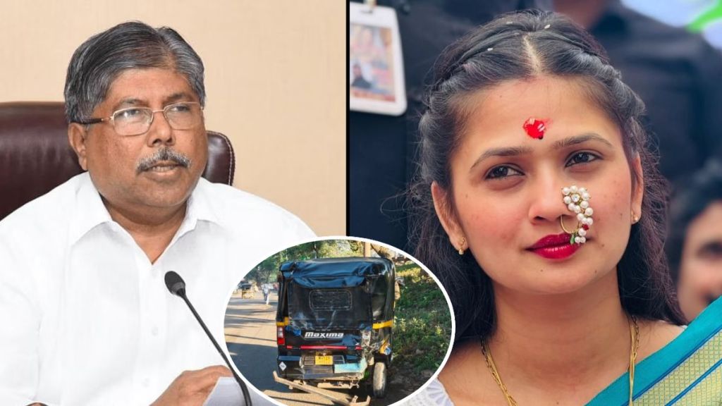 Gautami Patil car accident Pune Chandrakant Patil