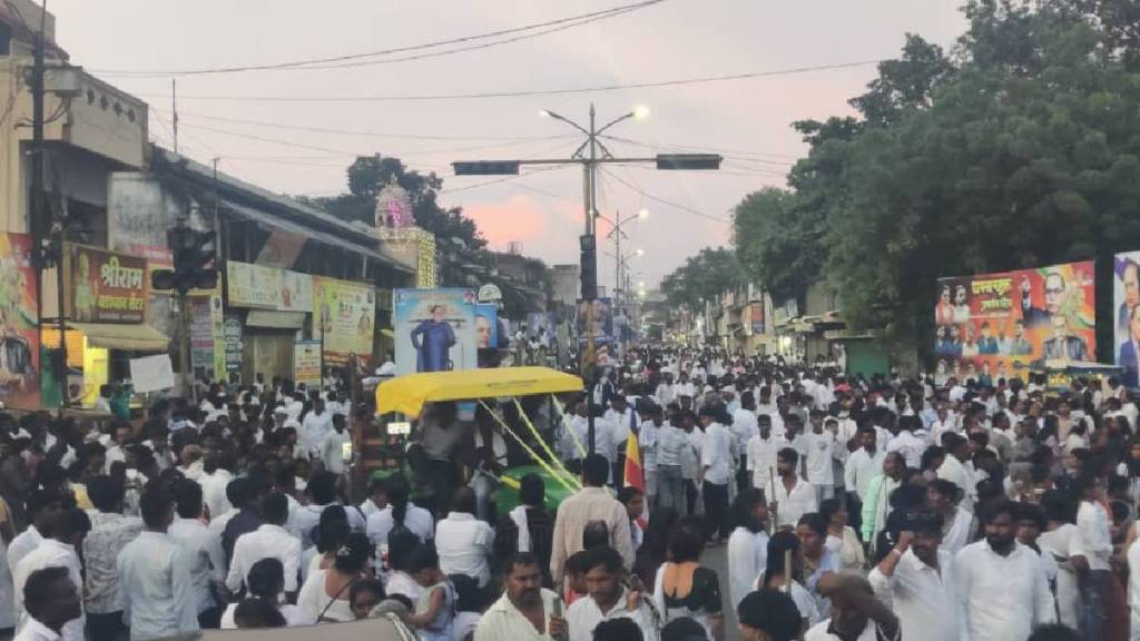 Grand procession in Akola on the occasion of Dhamma Chakra Pravartan Day