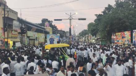 Grand procession in Akola on the occasion of Dhamma Chakra Pravartan Day Grand procession in Akola on the occasion of Dhamma Chakra Pravartan Day