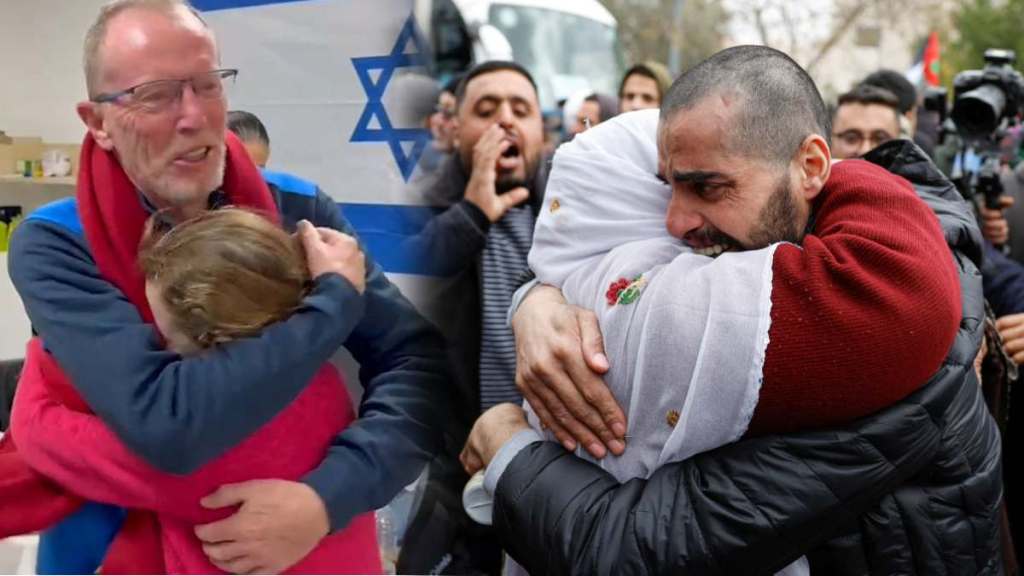 Hostages-return-to-rsrael reuters