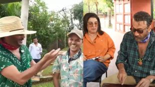 Jackie Shroff and Farah Khan