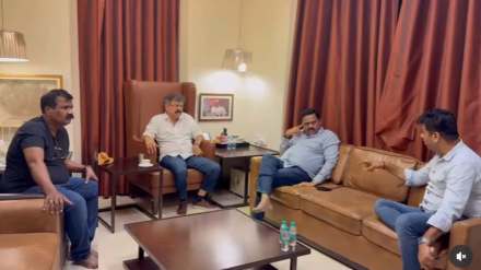 Jitendra Awhad meeting Avinash Jadhav Jitendra Awhad meeting Avinash Jadhav