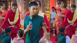 काजोलचा मुलगा युगला नवरात्री उत्सवात पुजाऱ्यांनी सर्वांसमोर उठवलं; पुढे घडलं असं काही की…; व्हिडीओ व्हायरल