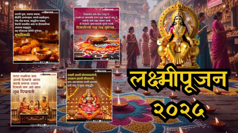 “घरात लक्ष्मीचा वास, अंगणी दिव्यांची आरास…”, लक्ष्मीपूजनानिमित्त प्रियजनांना WhatsApp, Instagram, Facebook वर पाठवा खास मराठी शुभेच्छा अन् HD Images