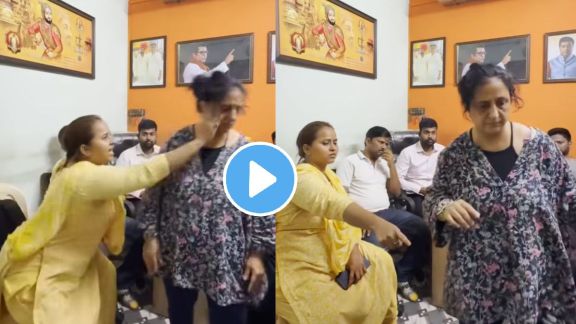 MNS worker slaps woman viral video