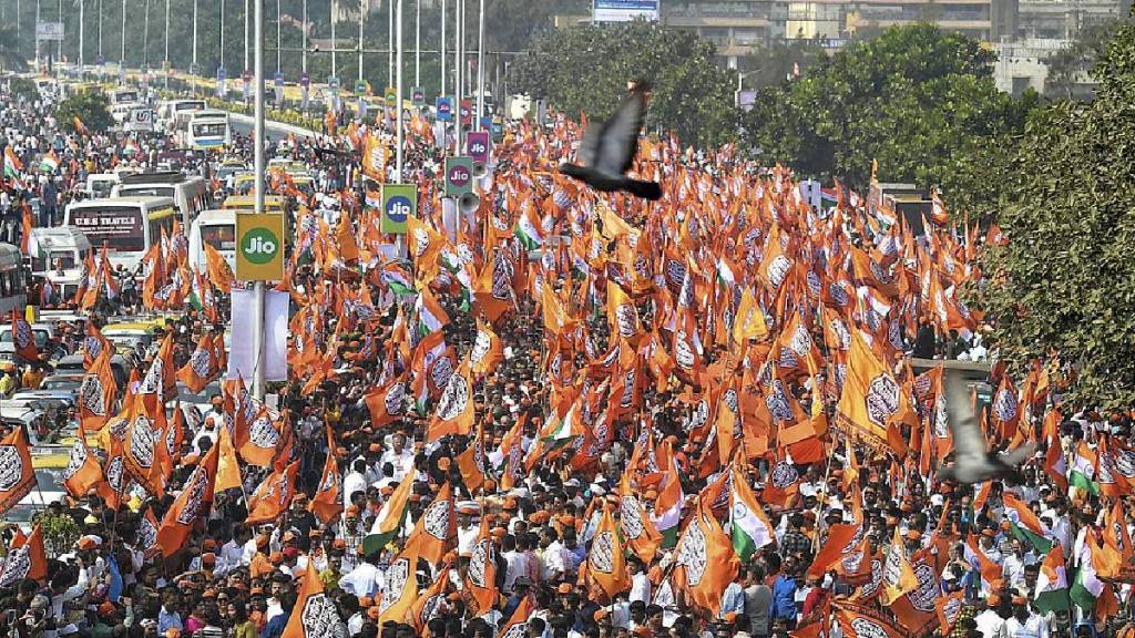 Maha Vikas Aghadi and MNS hold a protest against the Election Commission flawed voter lists Mumbai print news