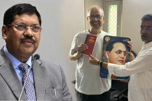MP Nilesh Lanke meets Rakesh Kishor CJI Bhushan Gavai