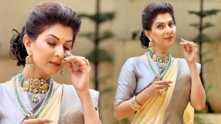 Madhavi Nimkar Saree Look