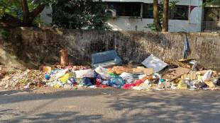 In Mira Bhayandar, garbage piles on the road, causing stench to the citizens