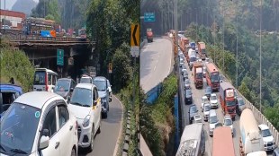 diwali vacation traffic jam mumbai pune expressway ycew borghat vehicles crowd long queues