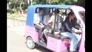 Nashik District Collector Jalaj Sharma travels to office in a pink e-rickshaw