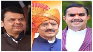 Nashik Mahanubhav Parishad Mahant Mohanraj BJP cm Fadnavis Mahajan Praises MNS Leader Dinkar Patil