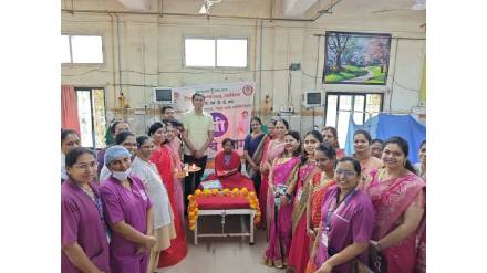 Navratri festival celebrated in a unique way by Nashik District Hospital Navratri festival celebrated in a unique way by Nashik District Hospital