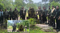 नक्षलवाद्यांची ‎दोन स्मारके उद्ध्वस्त; अतिदुर्गम कटेझरीत गडचिरोली पोलिसांची कारवाई…