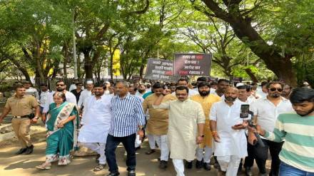 Chakan Industrial belt residents marched to PMRDA office
