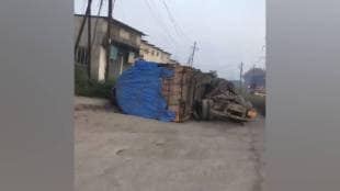 Potholes on Kaman-Chinchoti road, Vasai East, causing rising accidents