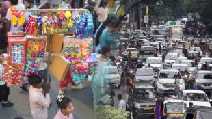 thane city traffic diwali