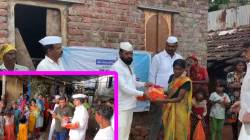 मुंबईतील डबेवाल्यांच्या आपुलकीचे पुण्यातील आदिवासी पाड्यात दर्शन, दिवाळीनिमित्त आदिवासी कुटुंबांना नवीन कपड्यांचे वाटप