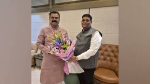 vaman mhatre met former BJP union minister Kapil Patil